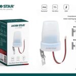 حساس ضوئي للتحكم التلقائي في الإنارة AKKO STAR AK58345 – 10A – IP65